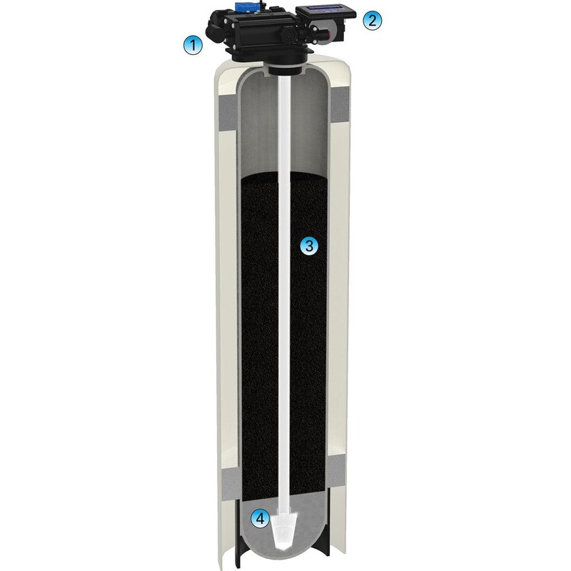 Hague HydroClean HC3 carbon filter tank with control head